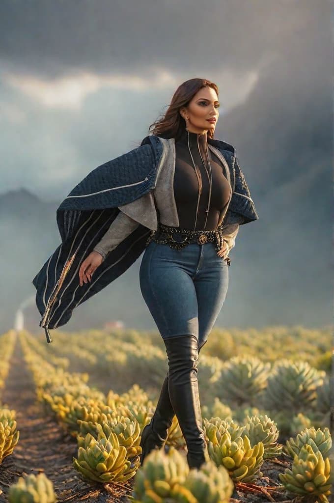  suculenta hyperrealistic, full body, detailed clothing, highly detailed, cinematic lighting, stunningly beautiful, intricate, sharp focus, f/1. 8, 85mm, (centered image composition), (professionally color graded), ((bright soft diffused light)), volumetric fog, trending on instagram, trending on tumblr, HDR 4K, 8K