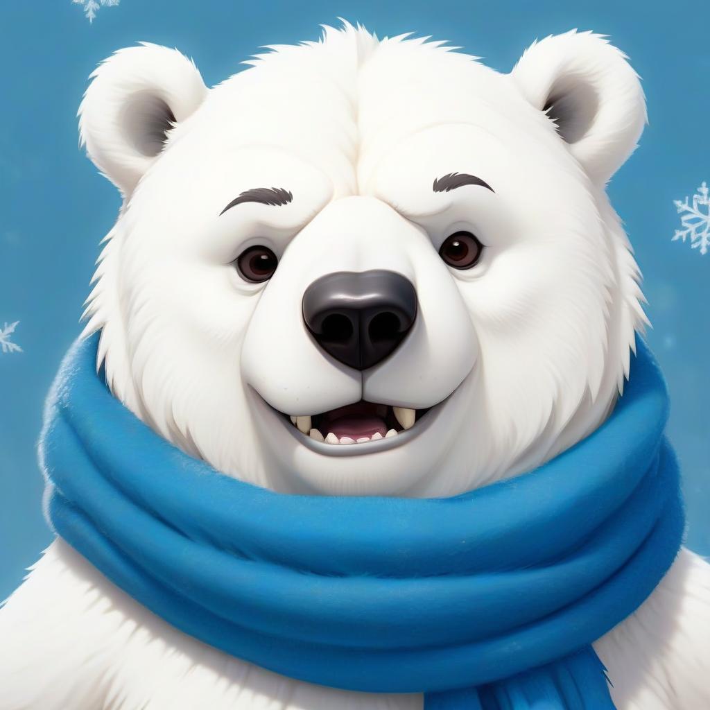  breathtaking sticker polar bear evil . award winning, professional, highly detailed, sticker