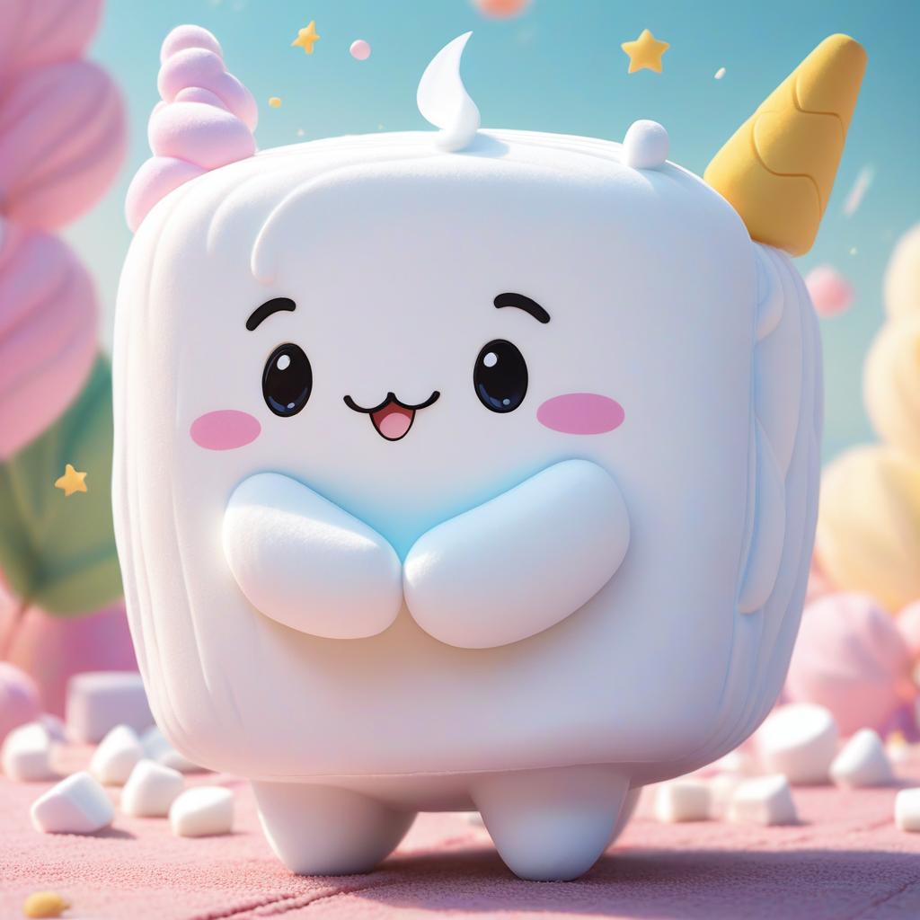  cute marshmallow image, award winning, professional, highly detailed, masterpiece