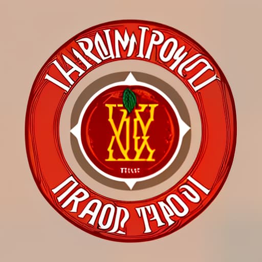  logo for products related to dried tomatoes, called vääärä tomaatti, (logo:1.3), vector graphics, brand, design, inspired, (straight:1.3), (symmetrical:0.4)