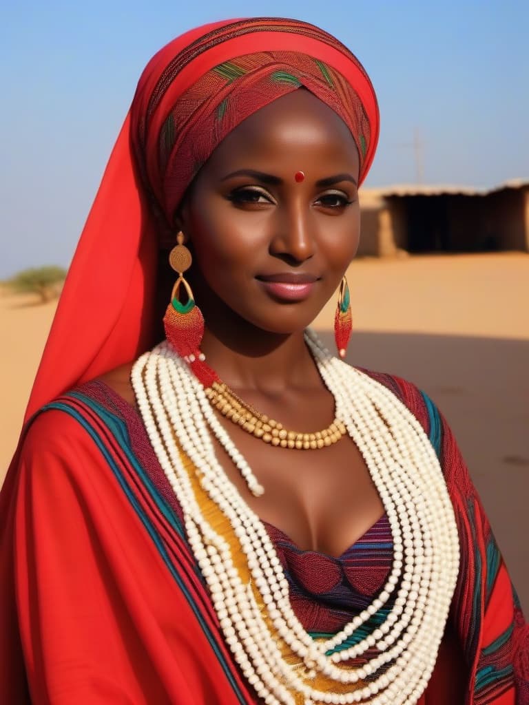  portrit of a beautiful djibouti woman