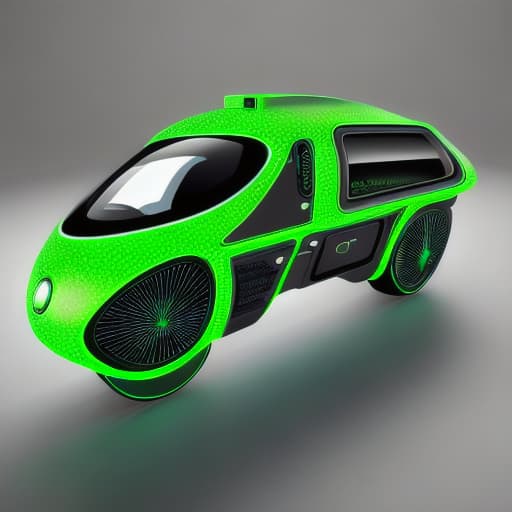  Futuristic Tech realistic green intelligence