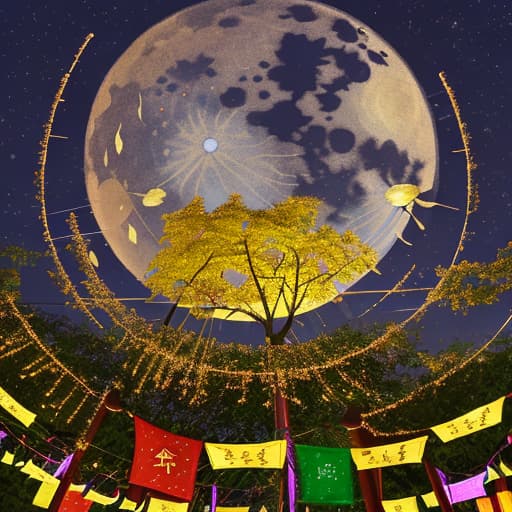  Mid-Autumn Festival scene,