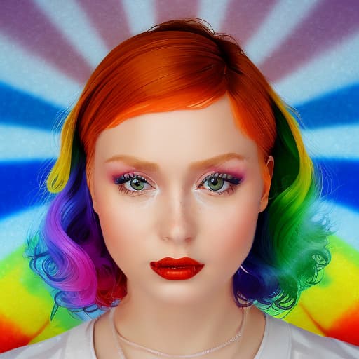 portrait+ style Russian LGBT queer comedy actress ginger female face