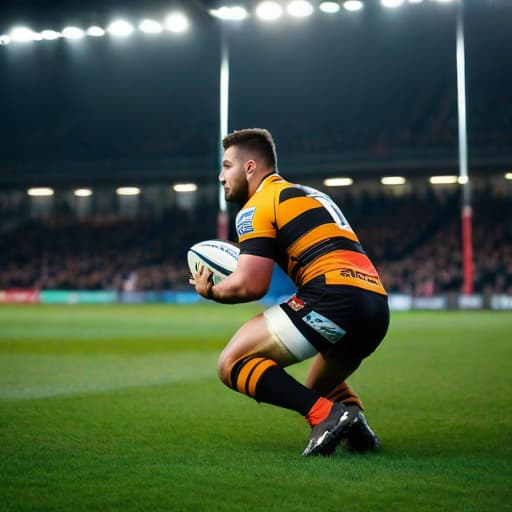  An ultra high resolution side-on view photograph of a professional Castleford Tigers rugby league player with realistic face, realistic eyes, realistic skin, best quality, with a rugby ball in his hands diving to the ground to score a try, during a rugby league match. hyperrealistic, full body, detailed clothing, highly detailed, cinematic lighting, stunningly beautiful, intricate, sharp focus, f/1. 8, 85mm, (centered image composition), (professionally color graded), ((bright soft diffused light)), volumetric fog, trending on instagram, trending on tumblr, HDR 4K, 8K