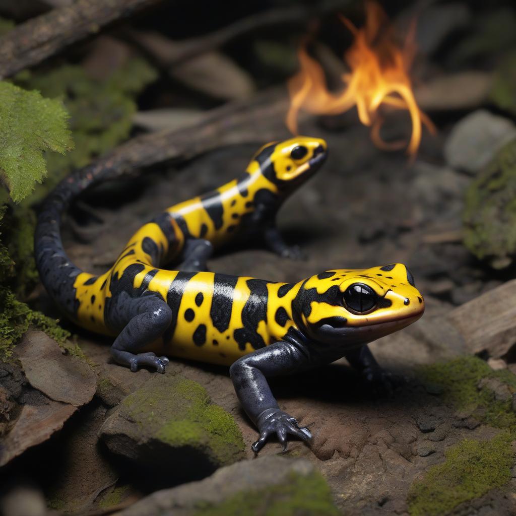  ash fire salamanders are mutated fire salamanders capable of creating ash fireballs that set enemies on fire and damage them.