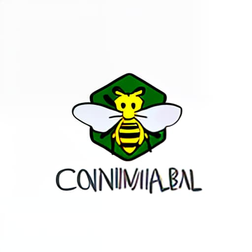  the logo on which the bee is depicted. concise and simple, realistic, conventional, literal