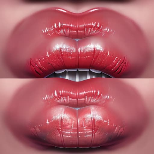  a close up of a woman's lips with a red lipstick, realistic illustrative painting, highly detailed digital painting, realistic detailed painting, glossy digital painting, imaginefx : : hyperrealism, by Christian W. Staudinger, detailed realistic painting, photorealistic digital painting, detailed realism painting, hyperrealistic digital painting, hyper realistic digital painting, hyperrealism painting