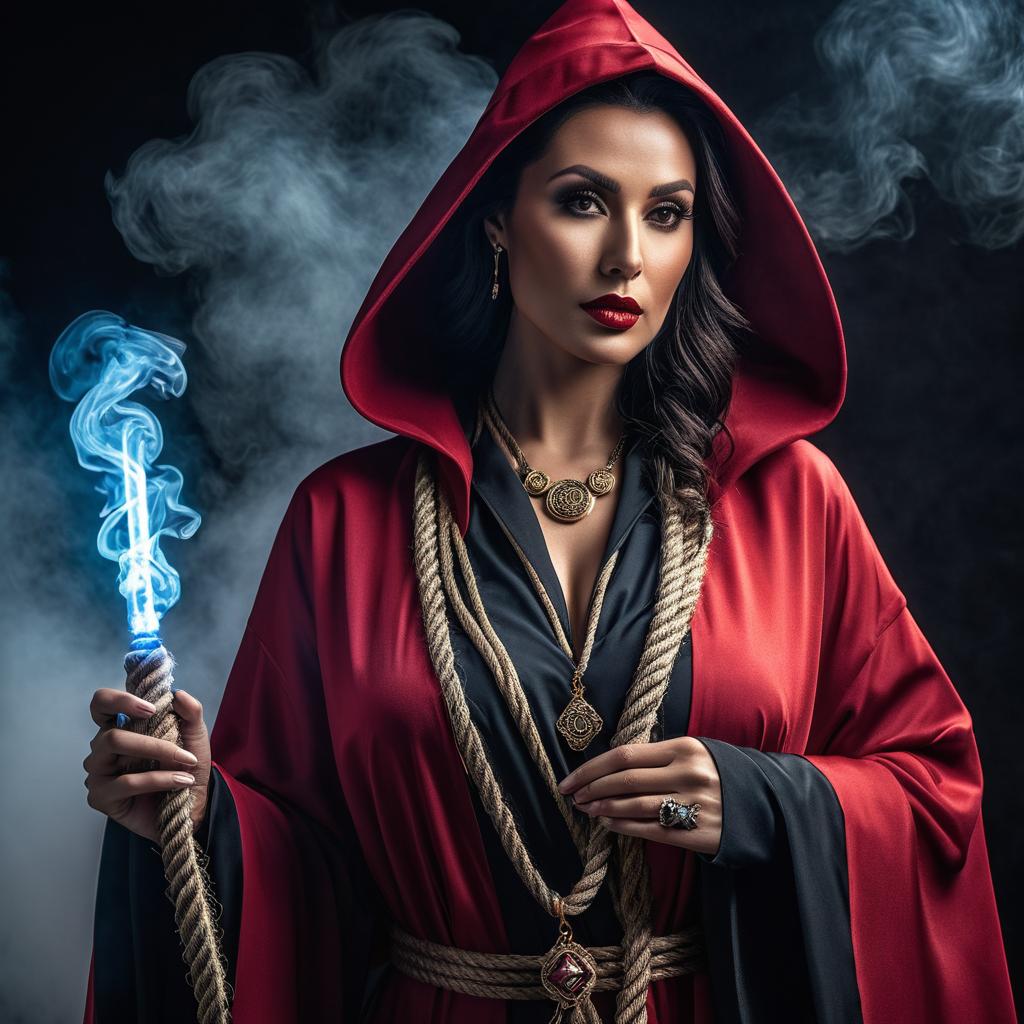  a human in wizard robes, a rope necklace with large silicone dildos. hyperrealistic, full body, detailed clothing, highly detailed, cinematic lighting, stunningly beautiful, intricate, sharp focus, f/1. 8, 85mm, (centered image composition), (professionally color graded), ((bright soft diffused light)), volumetric fog, trending on instagram, trending on tumblr, HDR 4K, 8K