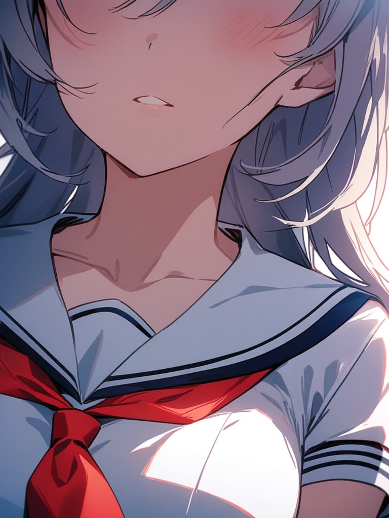  mint, sailor uniform, close up, masterpiece