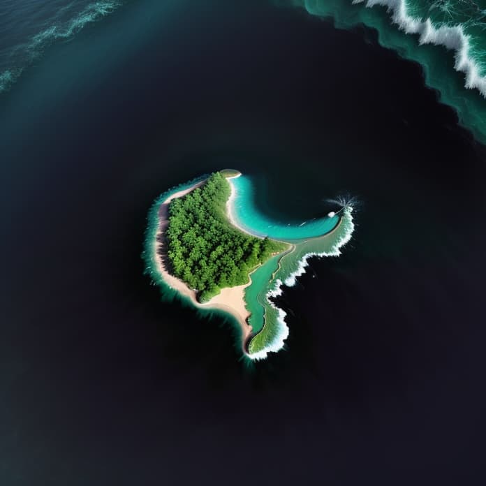  abstract painting of a green island , in between blue sea, and a wave of the sea,, hyperrealistic, high quality, highly detailed, perfect lighting, intricate, sharp focus, f/1. 8, 85mm, (centered image composition), (professionally color graded), ((bright soft diffused light)), trending on instagram, HDR 4K, 8K