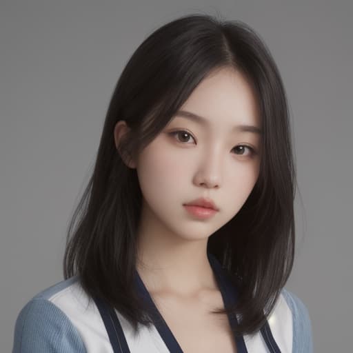  girl, best quality, solo, headshot, simple background