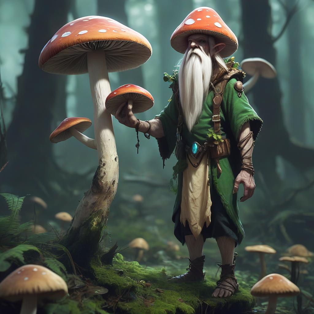  humanoid mushroom, druid