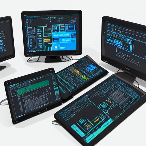  some software package icons with connection and identify，