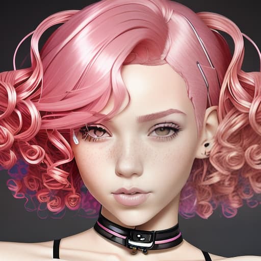  --Style Photoralism, a close up of a woman with pink hair and a red top, short pink hair, cute with short pink hair, huge curly pink hair, curly pink hair, pink short hair, huge pink hair, pink hair, breathtaking ilya kuvshinov, yael shelbia, cgsociety portrait, rose hair, kawaii realistic portrait, hyperrealistic , with pink hair