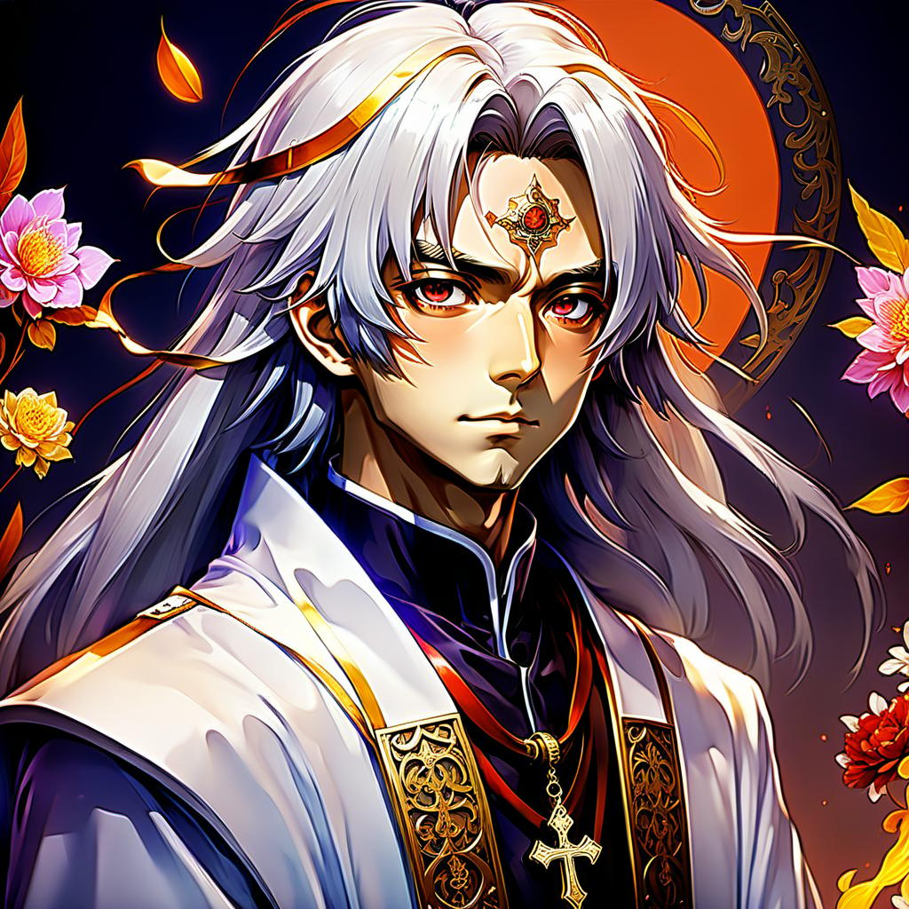  anime artwork priest . anime style, key visual, vibrant, studio anime, highly detailed, hkmagic