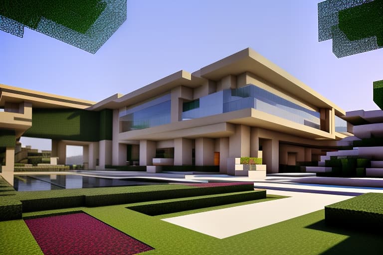 dvarchmodern “create an image of the most impressive and exciting hotel in minecraft. the hotel should be huge, with carefully designed architectural elements including several floors, luxurious balconies, glass facades, spacious lounges and unique towers. each element of the building should be detailed: from the majestic entrance with columns to stylish windows with decorative frames. exterior walls can be made from a combination of different textures such as stone, wood and glass to create a spectacular contrast. the area around the hotel should be extensive and include well maintained gardens, swimming pools, fountains and paths leading to picturesque places to relax. it is important to provide spaces for outdoor activities such as terraces overlo hyperrealistic, full body, detailed clothing, highly detailed, cinematic lighting, stunningly beautiful, intricate, sharp focus, f/1. 8, 85mm, (centered image composition), (professionally color graded), ((bright soft diffused light)), volumetric fog, trending on instagram, trending on tumblr, HDR 4K, 8K