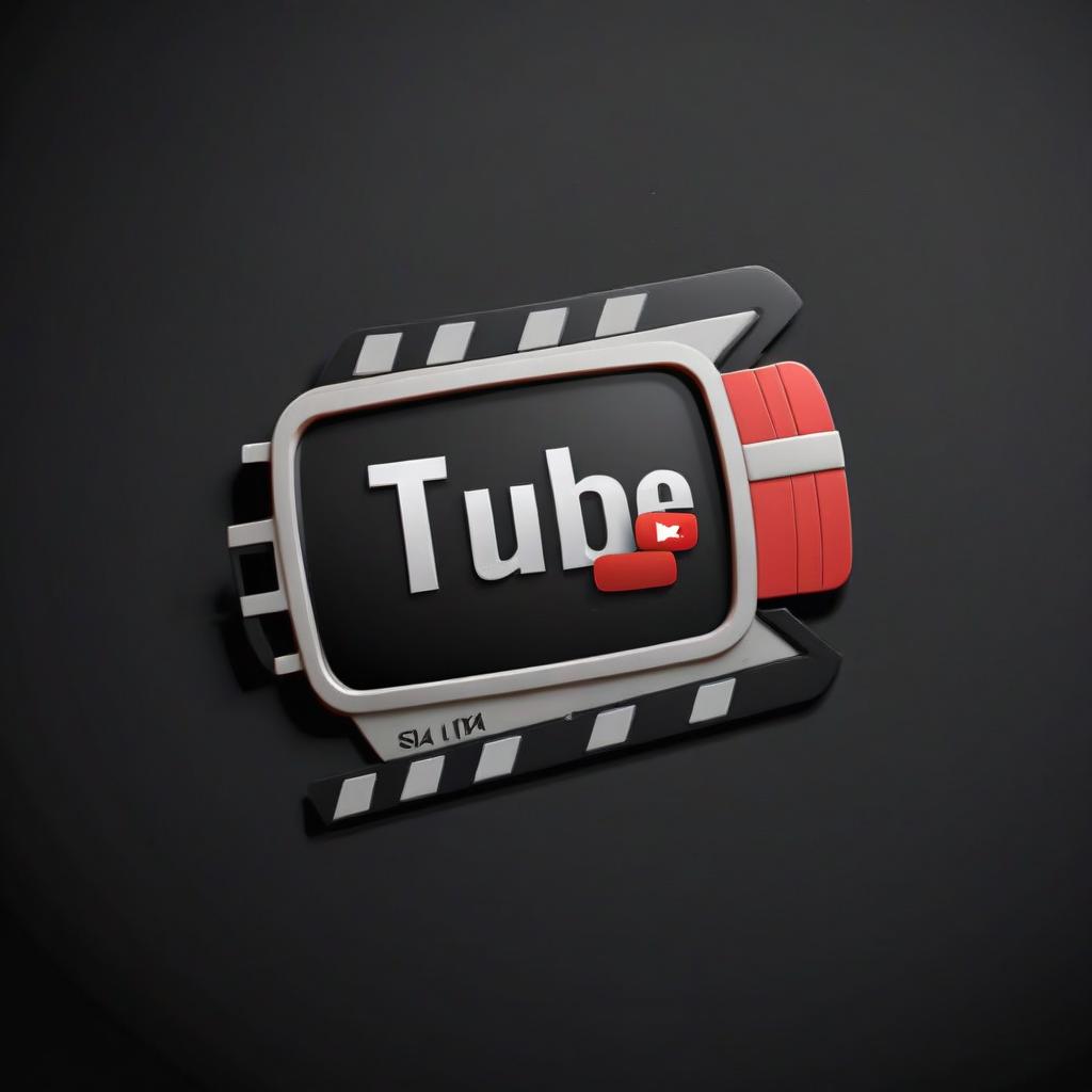  generate a banner for youtube channel slicing movies with a black background with the inscription movie 4k, sticker