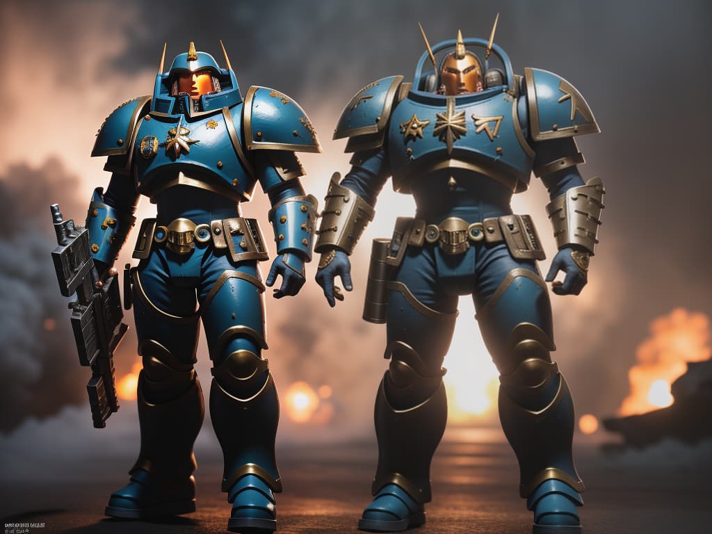  WarHammer 40k Space Marine warrior hyperrealistic, full body, detailed clothing, highly detailed, cinematic lighting, stunningly beautiful, intricate, sharp focus, f/1. 8, 85mm, (centered image composition), (professionally color graded), ((bright soft diffused light)), volumetric fog, trending on instagram, trending on tumblr, HDR 4K, 8K