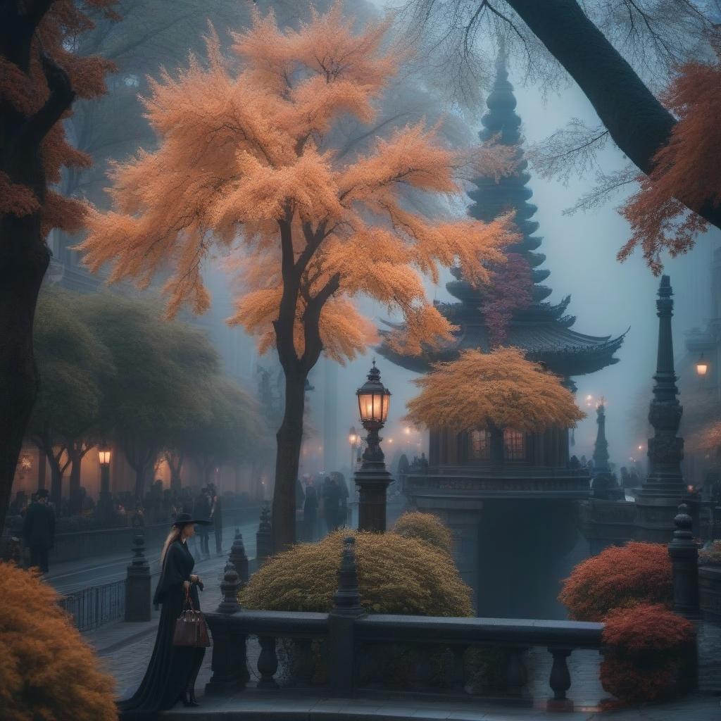  A fabulous city hyperrealistic, full body, detailed clothing, highly detailed, cinematic lighting, stunningly beautiful, intricate, sharp focus, f/1. 8, 85mm, (centered image composition), (professionally color graded), ((bright soft diffused light)), volumetric fog, trending on instagram, trending on tumblr, HDR 4K, 8K