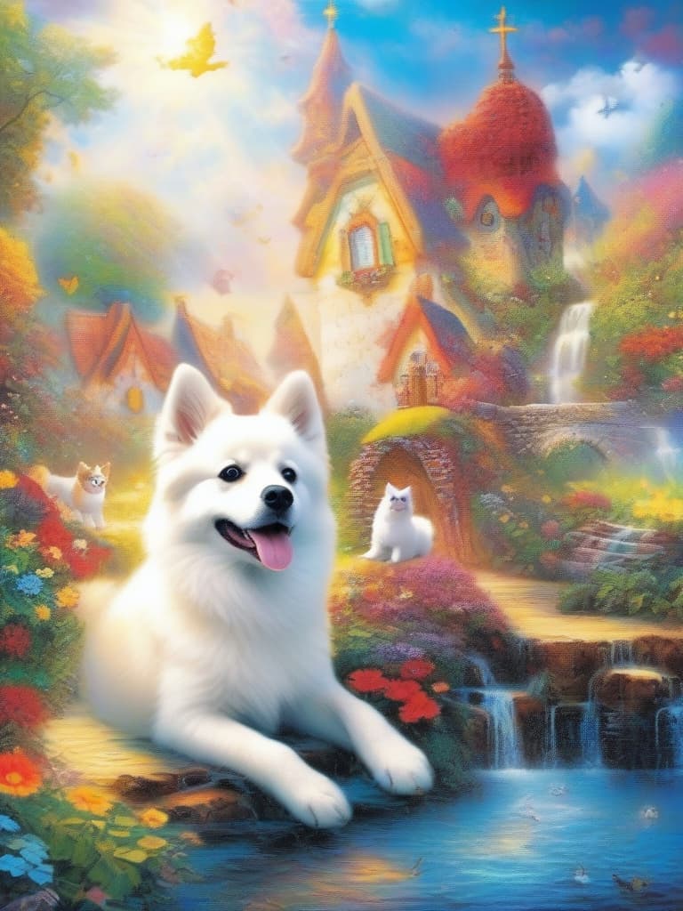  (((jigsaw puzzle like screen,composition)))(((each piece is clearly separated by white,each piece is large))) master piece (1 cute dog,pomeranian)(jigsaw puzzle like composition)(1 piece missing,white out) super analysis,high quality,8k