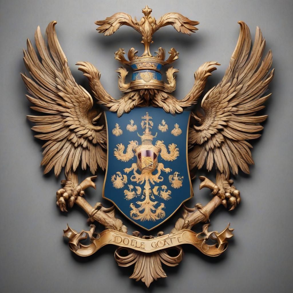  coat of arms with a double headed eagle.