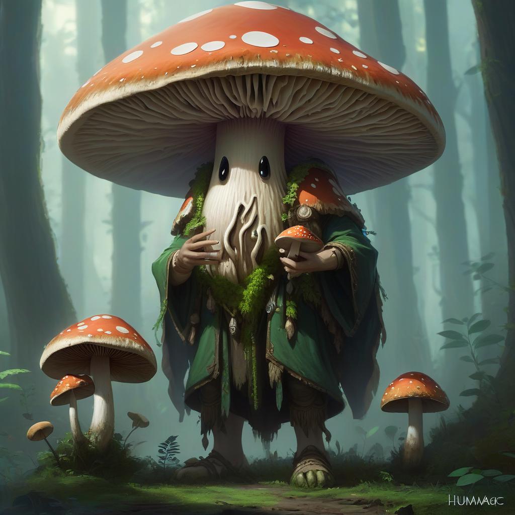  humanoid mushroom, druid, hkmagic