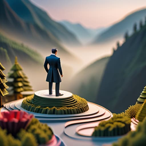  papercraft, quilling, layers, landscape hyperrealistic, full body, detailed clothing, highly detailed, cinematic lighting, stunningly beautiful, intricate, sharp focus, f/1. 8, 85mm, (centered image composition), (professionally color graded), ((bright soft diffused light)), volumetric fog, trending on instagram, trending on tumblr, HDR 4K, 8K