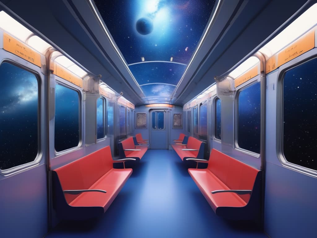  galaxy, empty trains, space