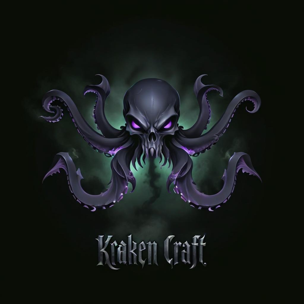  macabre style beautiful logo with kraken craft . dark, gothic, grim, haunting, highly detailed, logo hyperrealistic, full body, detailed clothing, highly detailed, cinematic lighting, stunningly beautiful, intricate, sharp focus, f/1. 8, 85mm, (centered image composition), (professionally color graded), ((bright soft diffused light)), volumetric fog, trending on instagram, trending on tumblr, HDR 4K, 8K