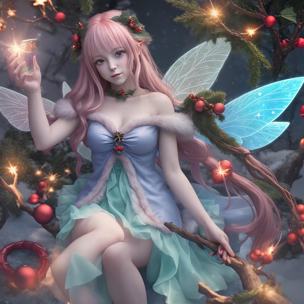  yule fairy anime style 8k