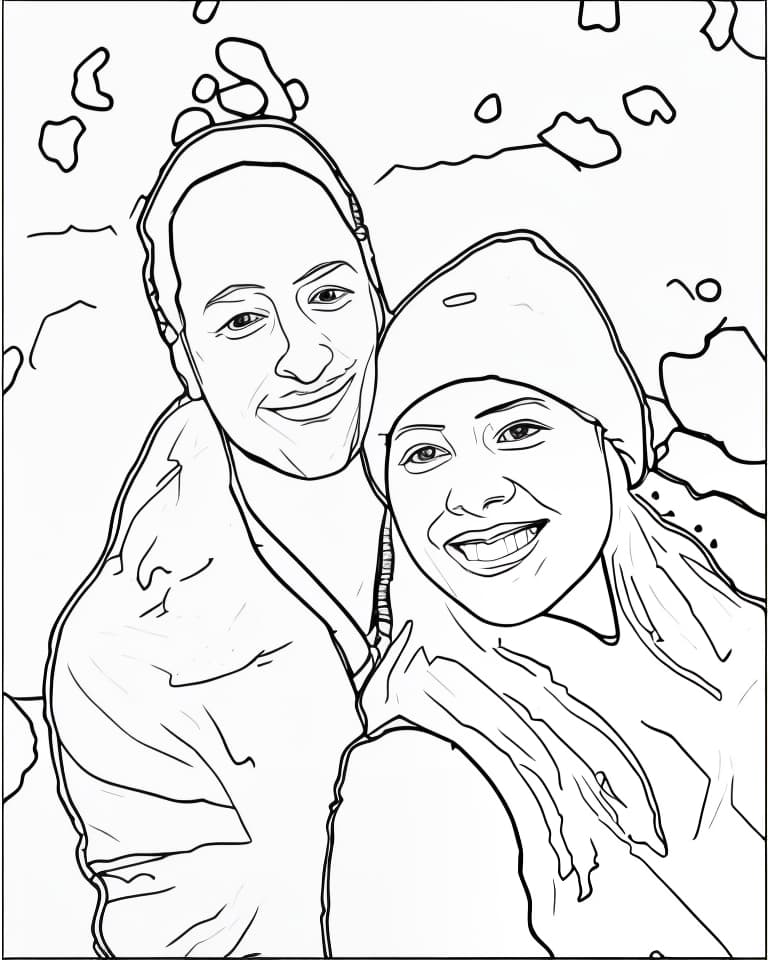  (((kid friendly coloring book))), (((bold and simple lines))), smooth and clean outlines, clear and simple facial features, minimal shading, cute expressions, smooth contours, clear shapes, crisp and bold outlines, soft colors, warm and friendly atmosphere, polished cartoon like look, minimal details, simple shapes, no background distractions, soft and approachable style