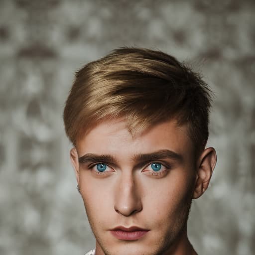 portrait+ style Russian LGBT queer TV actor blonde hunk dude face