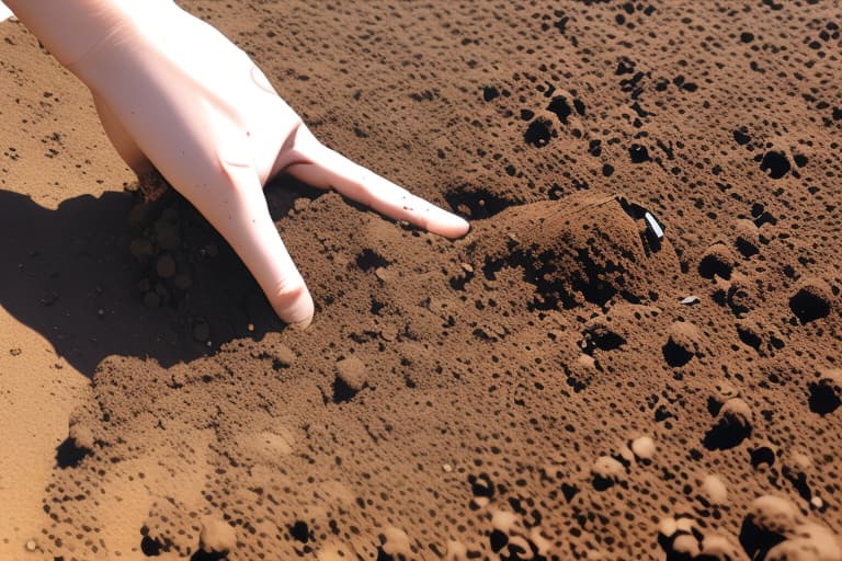  Testing soil for soakage by digging a hold and filling it with water