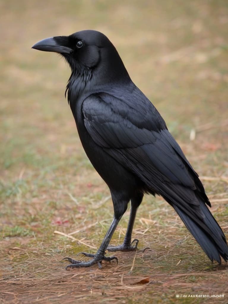  a crow, gothic style