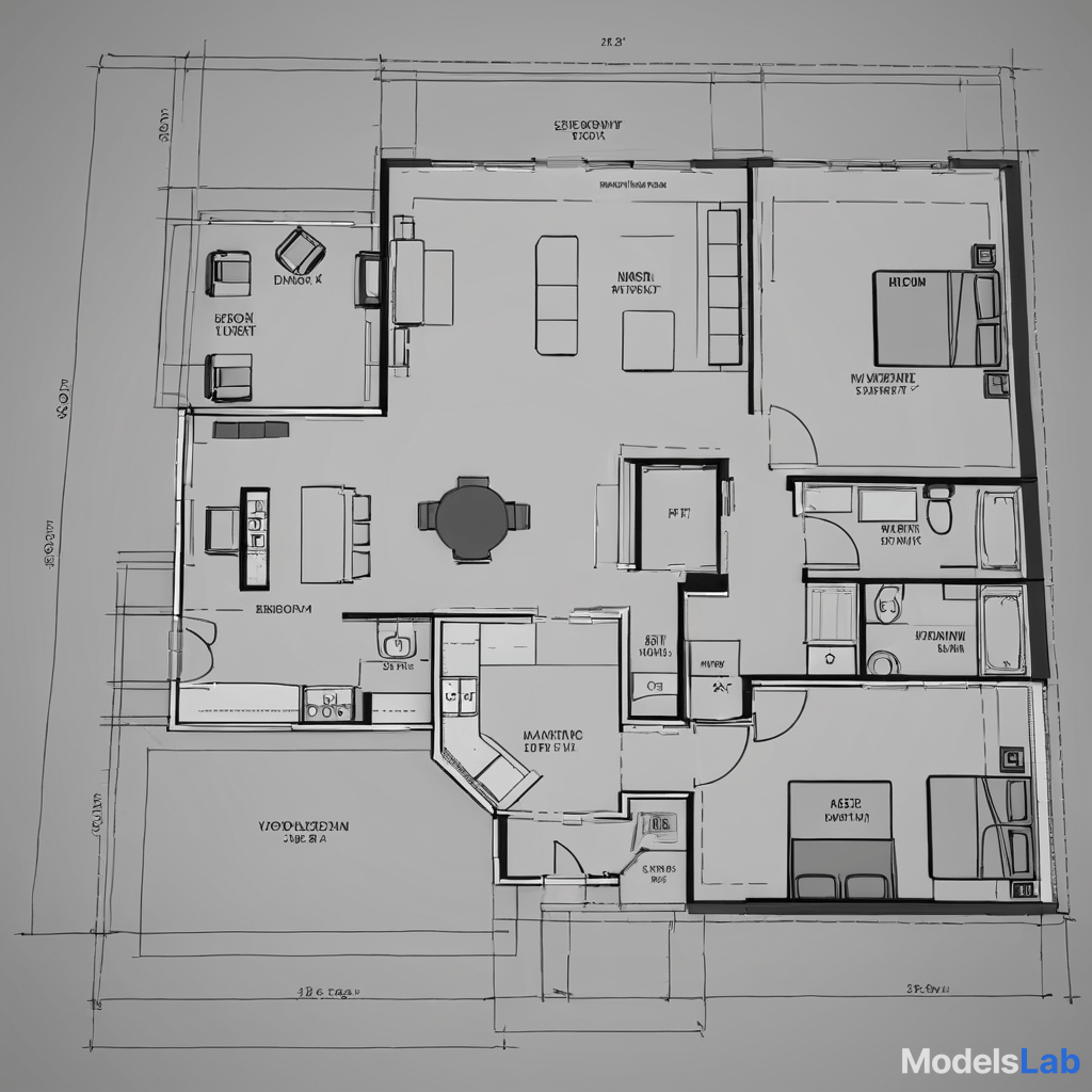  take the following hand drawn floor plan and make it look professional cad drawn design , respect the layout dont invent anything only draw what is in the original sketch hyperrealistic, full body, detailed clothing, highly detailed, cinematic lighting, stunningly beautiful, intricate, sharp focus, f/1. 8, 85mm, (centered image composition), (professionally color graded), ((bright soft diffused light)), volumetric fog, trending on instagram, trending on tumblr, HDR 4K, 8K