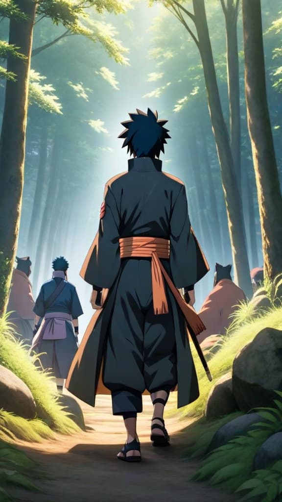  anime art scene from naruto anime, sasuke uchiha shunned by villagers, whispers of the monster within hyperrealistic, full body, detailed clothing, highly detailed, cinematic lighting, stunningly beautiful, intricate, sharp focus, f/1. 8, 85mm, (centered image composition), (professionally color graded), ((bright soft diffused light)), volumetric fog, trending on instagram, trending on tumblr, HDR 4K, 8K