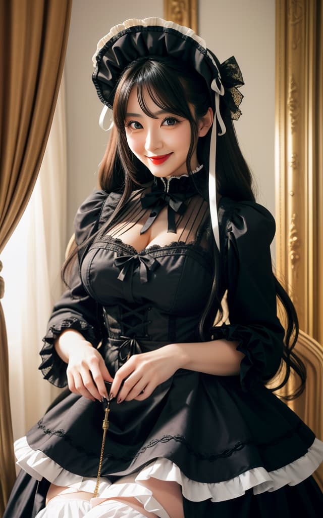  ((((Licking SEXTOYS)))),(32K, Real, RAW Photo, Best Quality: 1.4), (((Beautiful big eyes, double eyelids))), (((Actress: Mochiyu Honda,))), (Black Hair), (Wavy Long Hair)), (((Upper Eyes))), (Delicate and beautiful eyes: 1. 3)), (((( Gothic Lolita fashion))), (((mini skirt))), (((antique drawing room))), (((big smile))) hyperrealistic, full body, detailed clothing, highly detailed, cinematic lighting, stunningly beautiful, intricate, sharp focus, f/1. 8, 85mm, (centered image composition), (professionally color graded), ((bright soft diffused light)), volumetric fog, trending on instagram, trending on tumblr, HDR 4K, 8K