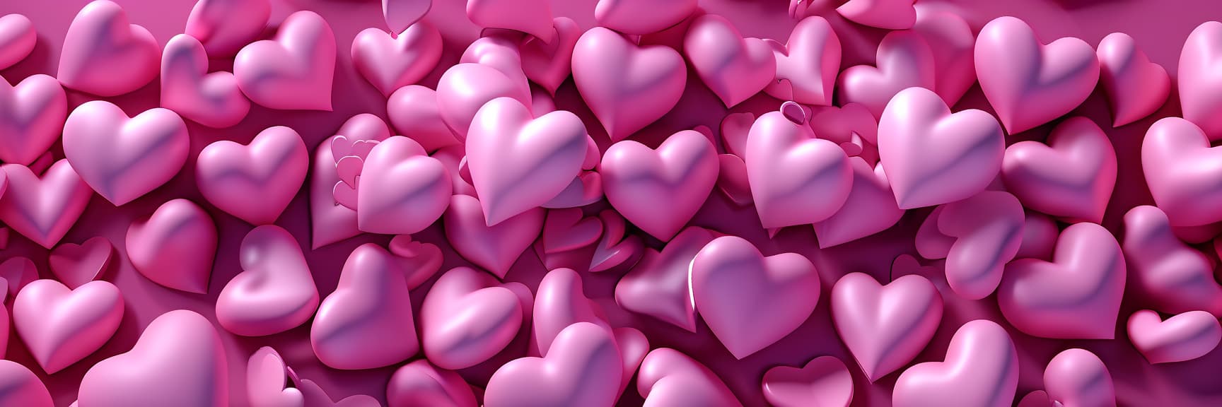  professional 3d model hearts matte pink 3d . octane render, highly detailed, volumetric, dramatic lighting