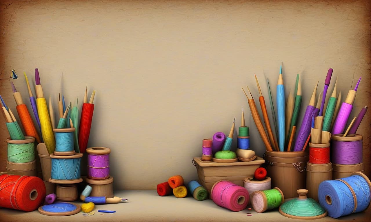  background for a personal page on the topic of handicrafts