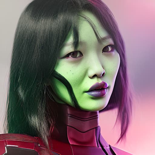 redshift style Jennie Kim as Gamora