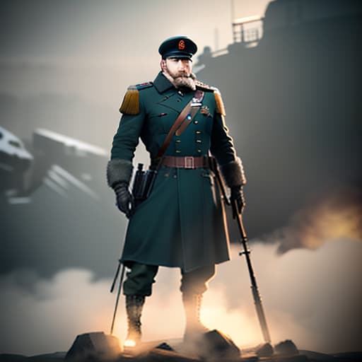  low level image, soviet soldier, man, one, character, full body, concept design, sheet, ultra wide view, ultra detailed hyperrealistic, full body, detailed clothing, highly detailed, cinematic lighting, stunningly beautiful, intricate, sharp focus, f/1. 8, 85mm, (centered image composition), (professionally color graded), ((bright soft diffused light)), volumetric fog, trending on instagram, trending on tumblr, HDR 4K, 8K