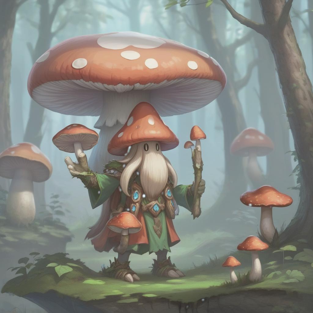  humanoid mushroom, druid, hkmagic