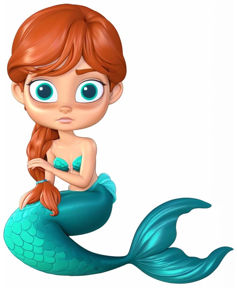  the little mermaid realistic 3d