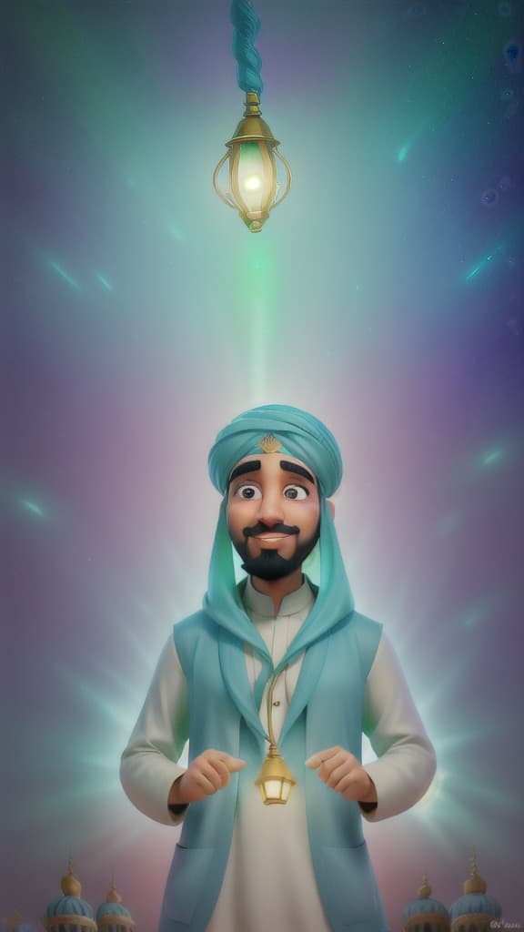  Imam Zaman in heaven ith beautifull lights on his face