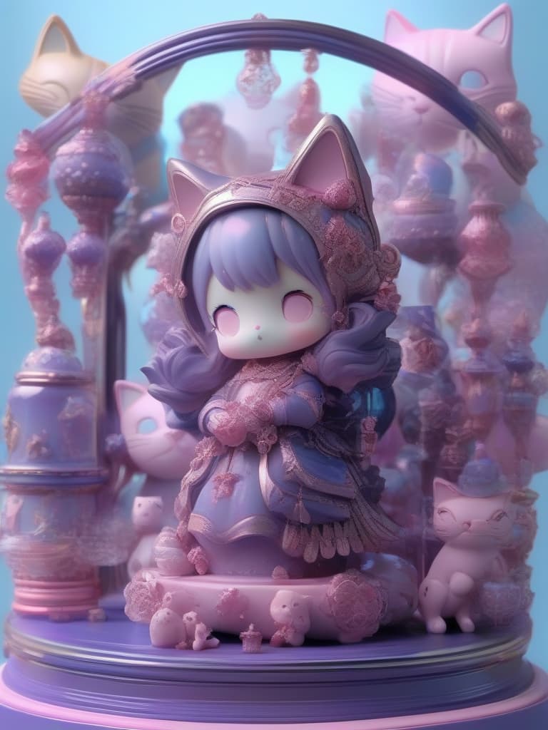  masterpiece,3d,translucent,(((candy statue))),one cat,cute,shiny,glossy,super delicate,super resolution,super high quality,