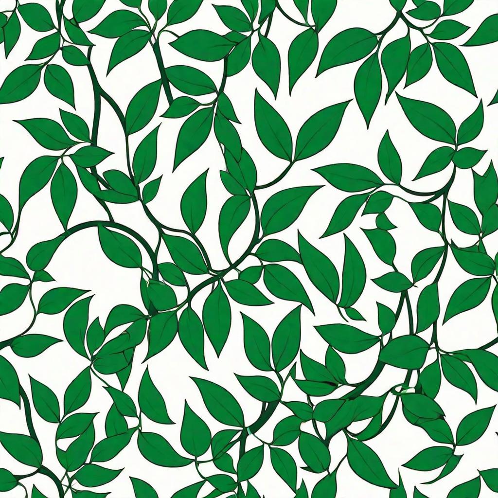  minimalism, green vines, abstract, simple geometic shapes, hard edges, sleek contours, minimalism