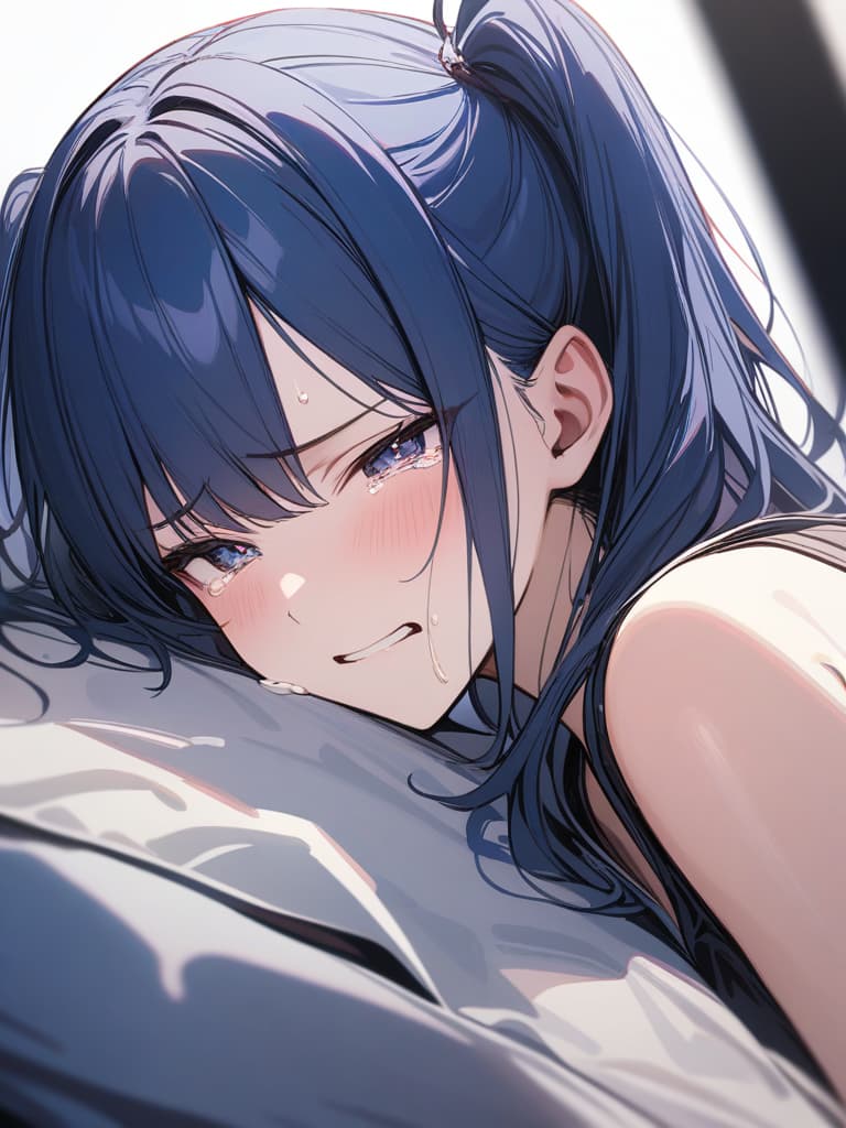  twin tails, blue hair, , crying face, small s ,,,,,,,,,,,,, the , ren, gles s, gles s, and ren., masterpiece, best quality,8k,ultra detailed,high resolution,an extremely delicate and beautiful,hyper detail