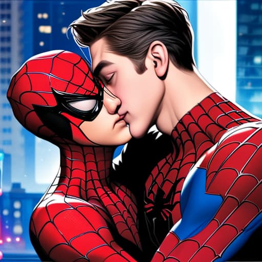  spiderman kissing jake gyllenhaal