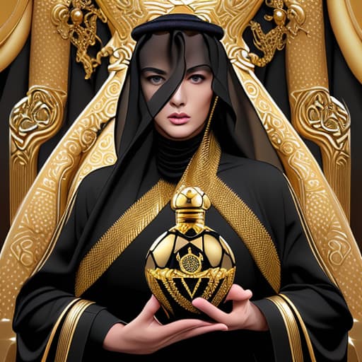  Black and gold Arabic perfume bottle with inspiration of Cristiano Ronaldo in Saudi Arabia. Should be simple and elegant